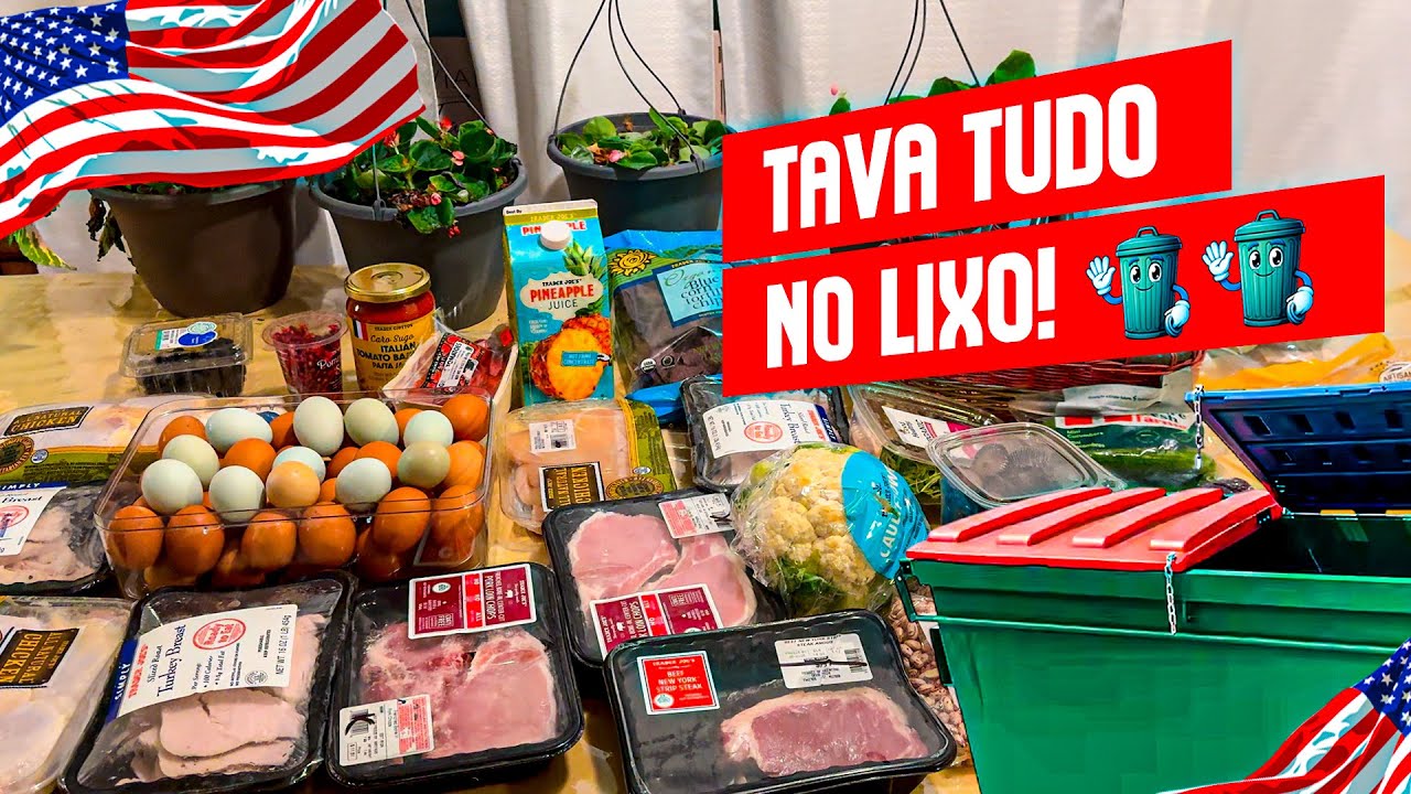 COMIDAS DE ALTA QUALIDADE JOGADAS NO LIXO DOS ESTADOS UNIDOS - PEGUEI DE GRA&Ccedil;A!