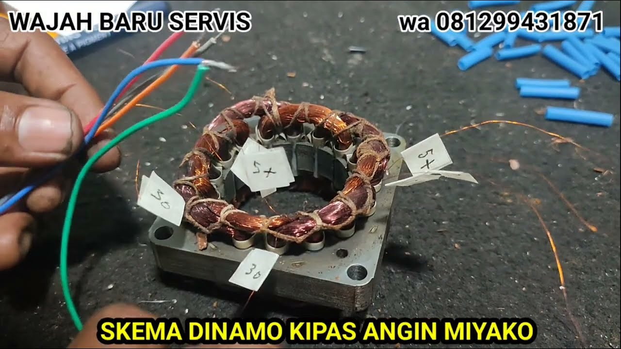 SKEMA DINAMO KIPAS ANGIN MIYAKO@WAJAHBARUSERVIS