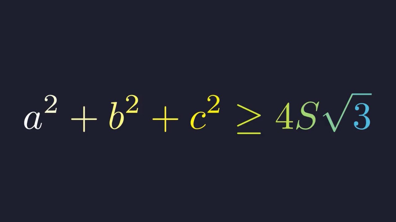Самое красивое неравенство треугольника | Olympiad Math
