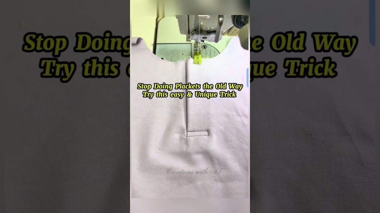 Front Placket Easy method Epi 3| #placket