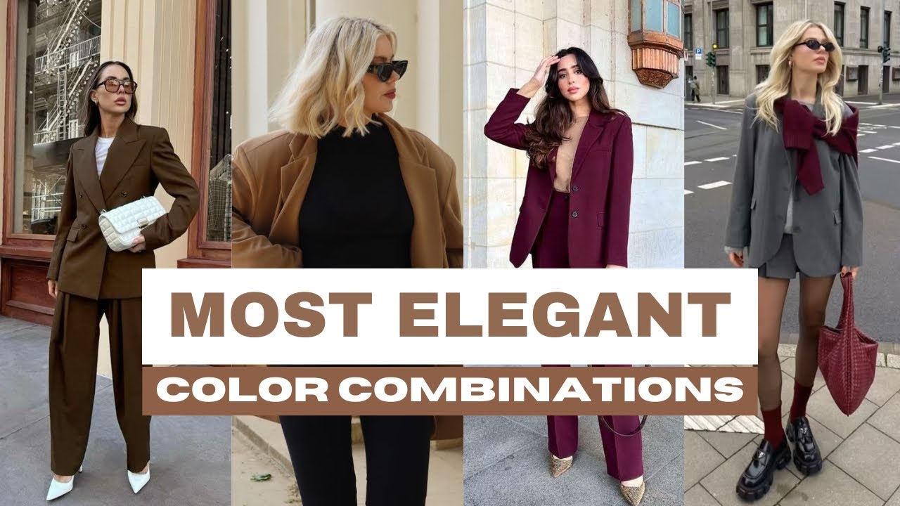 PREMIUM Color Combinations For Looking ELEGANT and EXPENSIVE - Fall 2024