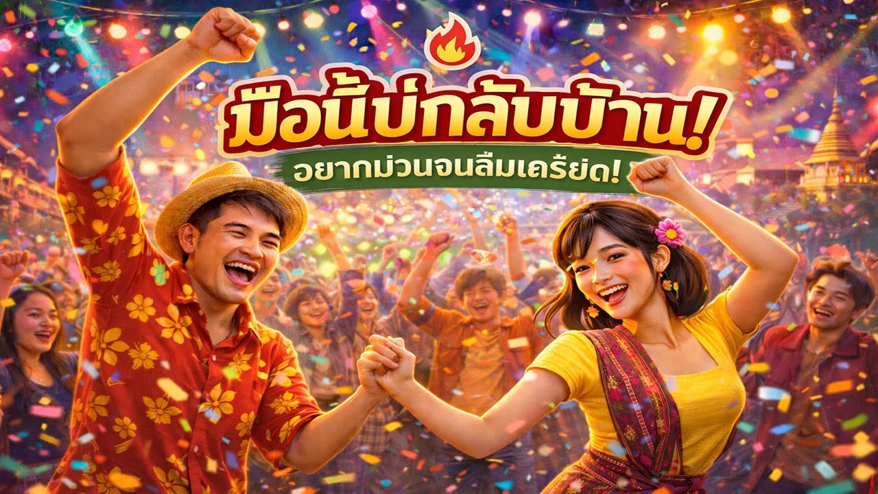 มื้อนี้บ่กลับบ้าน - Morlam Pop Party Duet | Thai Isan Dance Song