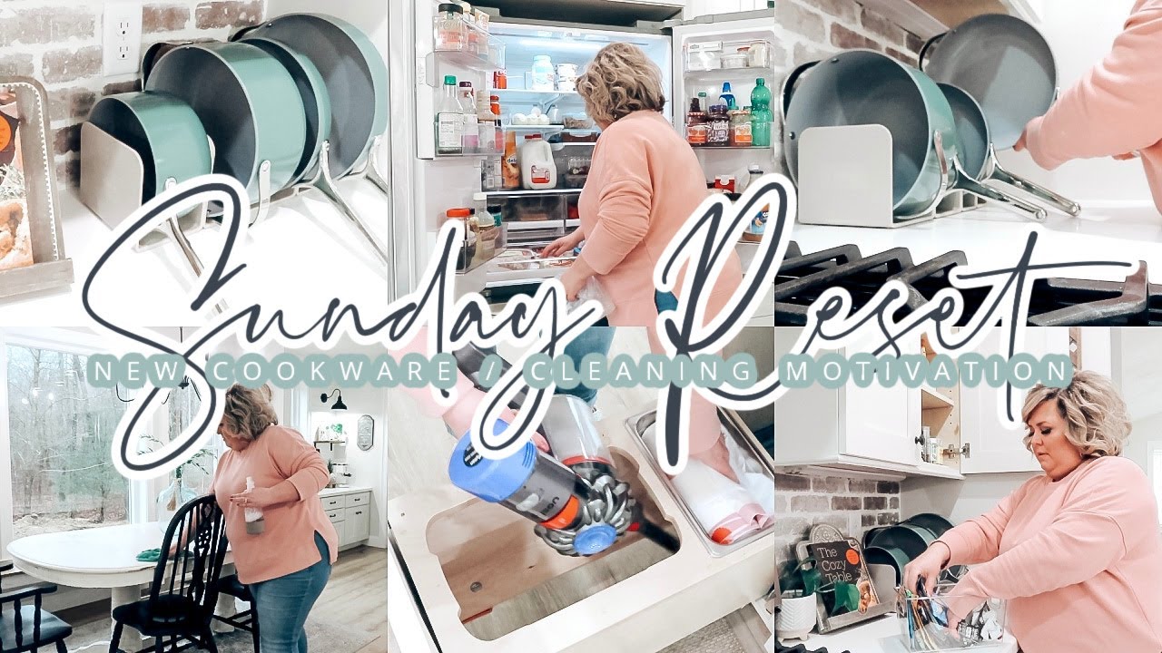 SUNDAY RESET // NEW COOKWARE AND TONS OF CLEANING MOTIVATION // CHARLOTTE GROVE FARMHOUSE