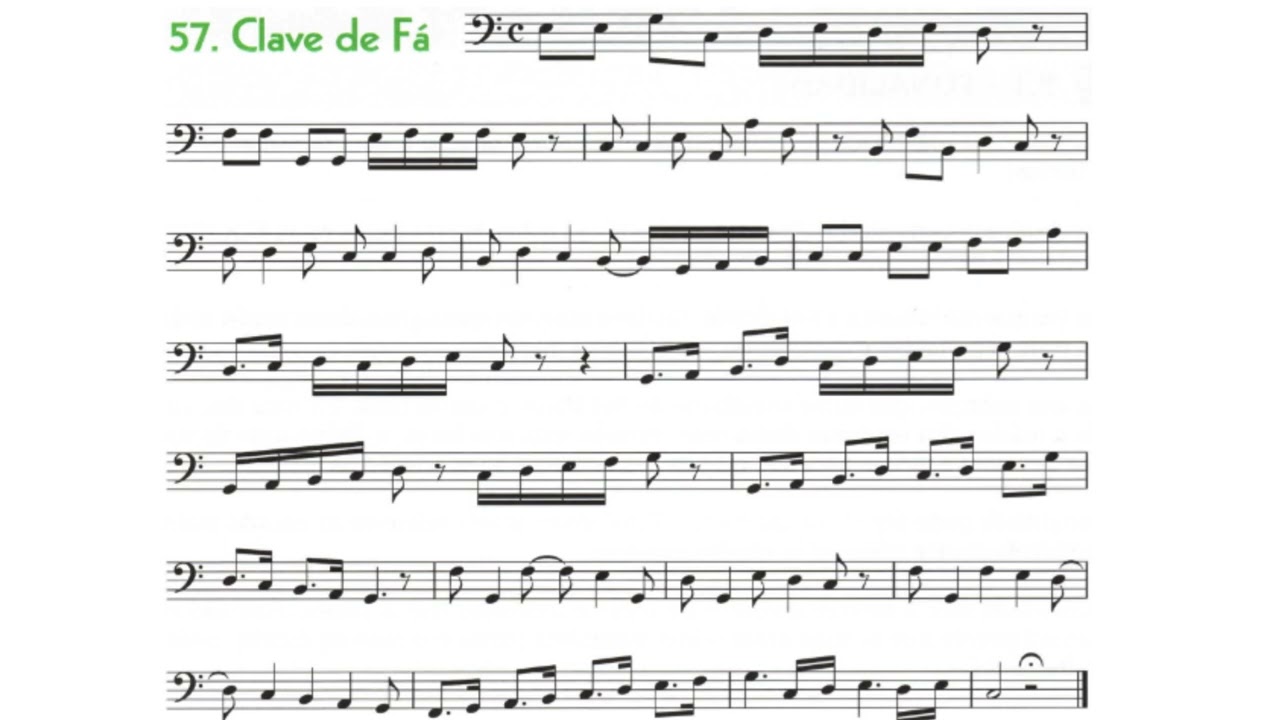 MSA lição 57 clave de fá