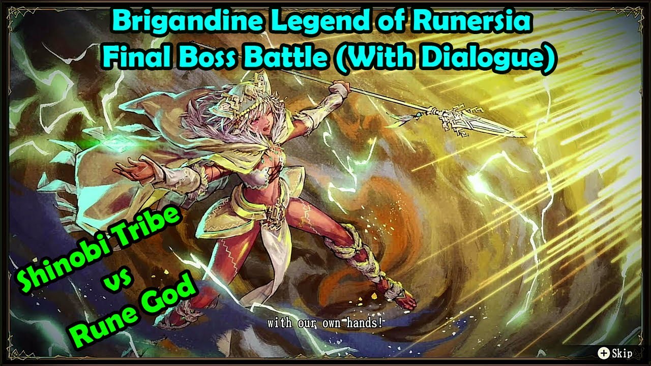 Brigandine Legend of Runersia Final Boss Battle - Confront the Rune God (full with dialogue)