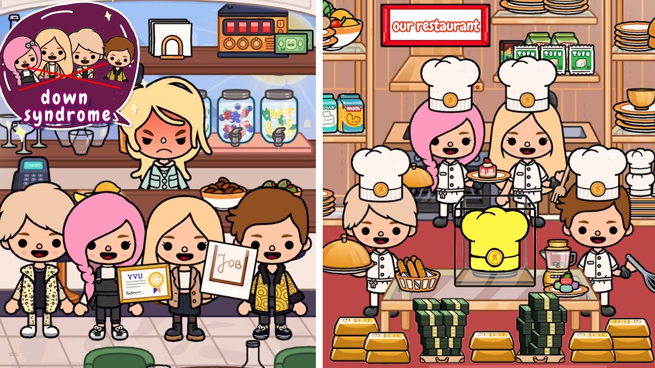 Friends With Down Syndrome Become Famous Chefs After Nobody Hired Them | Toca Life Story | Toca Boca