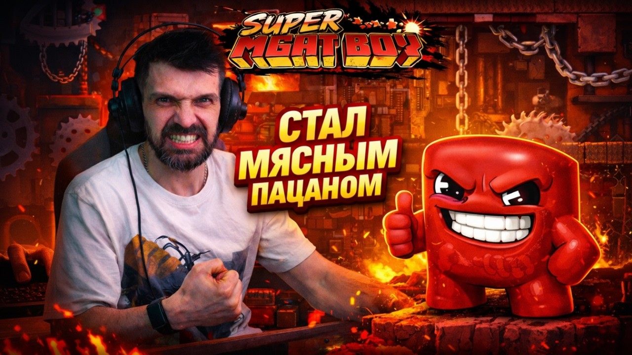 САША ПРОТИВ МЯСА! 🥩 Прохожу Super Meat Boy (1)