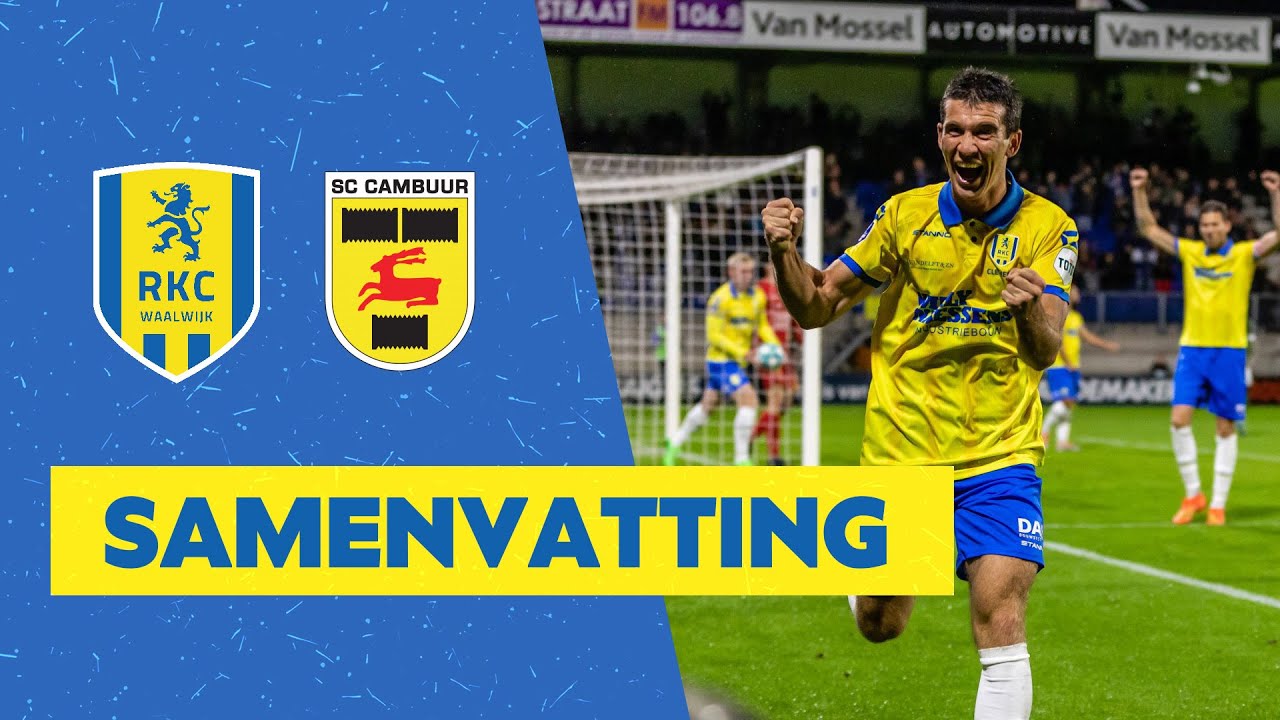 🔥Fantastische wedstrijd in het Mandemakers Stadion | Samenvatting RKC Waalwijk - SC Cambuur (22/23)