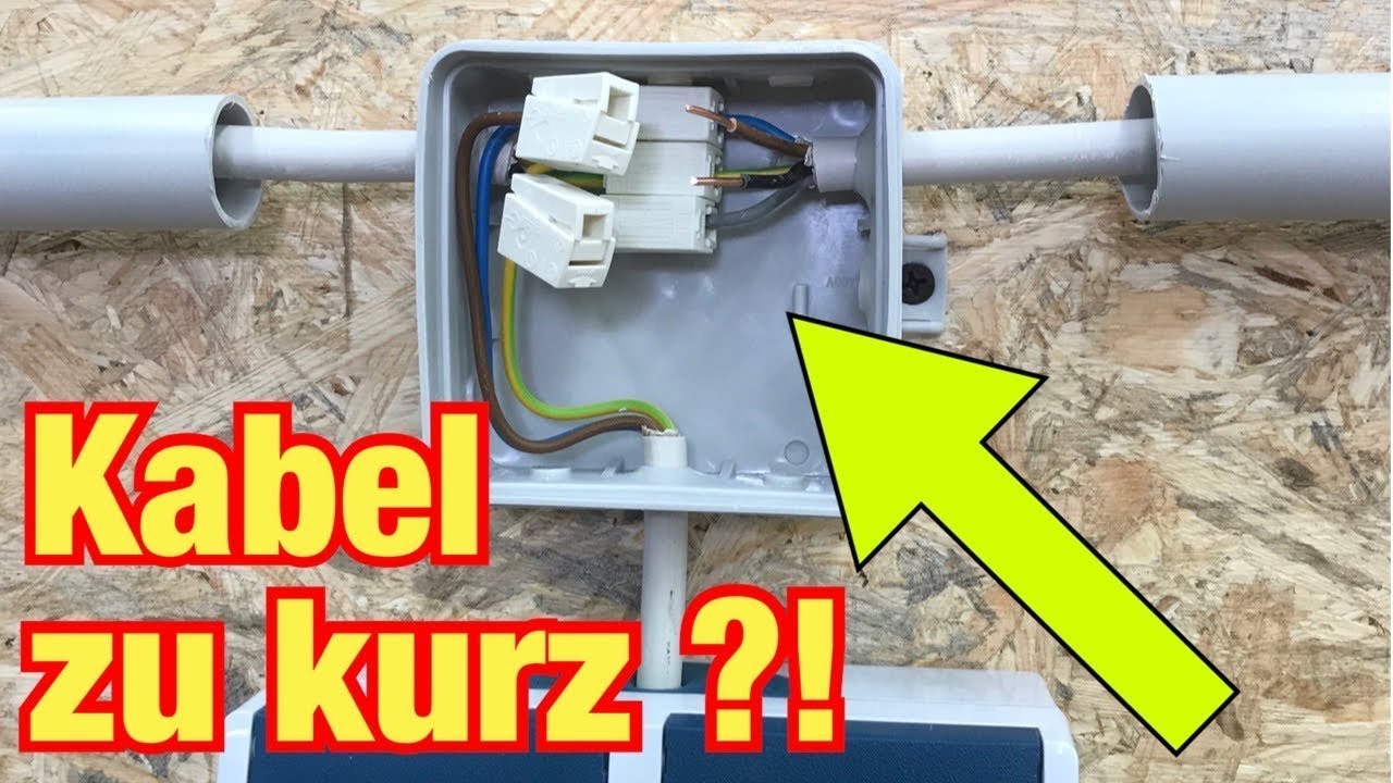 Kabel zu kurz? Mit diesen Tricks kannst du trotzdem eine Abzweigdose setzen! Proofwood