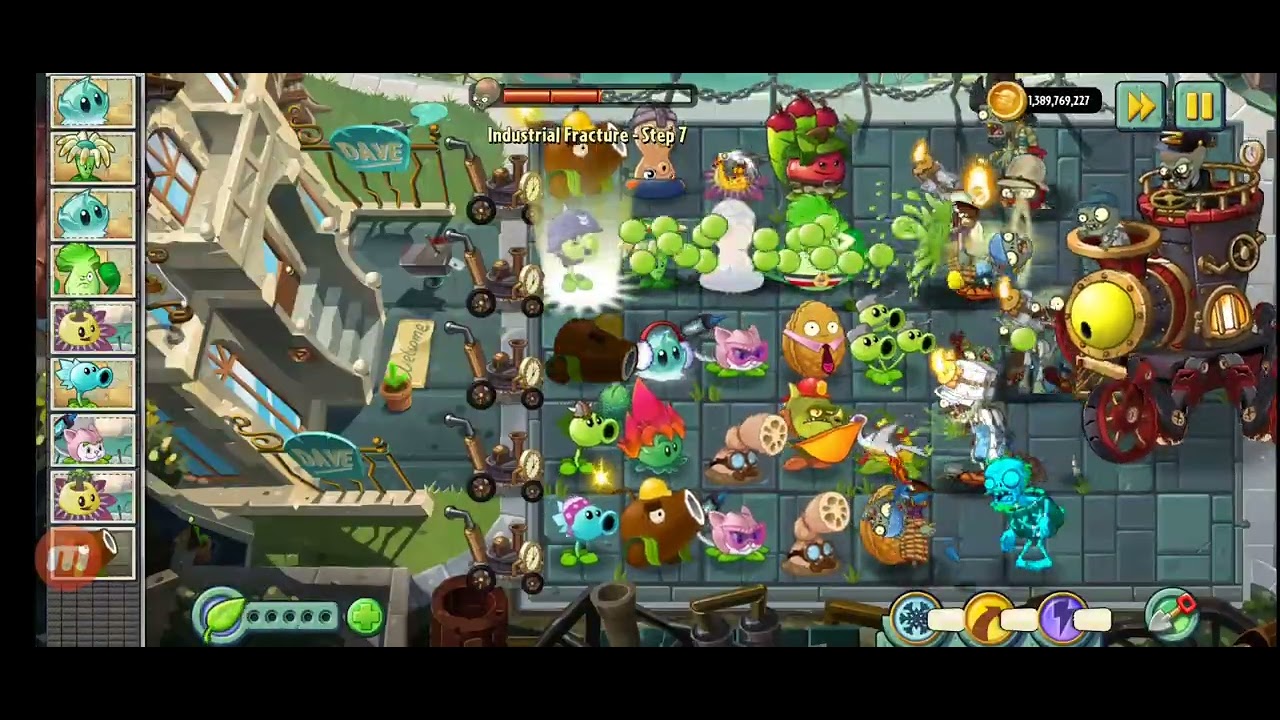 PVZ 2 Reflourished - Industrial Fracture - Step 7 - Zombot Loco-motive 2.0 Fight!