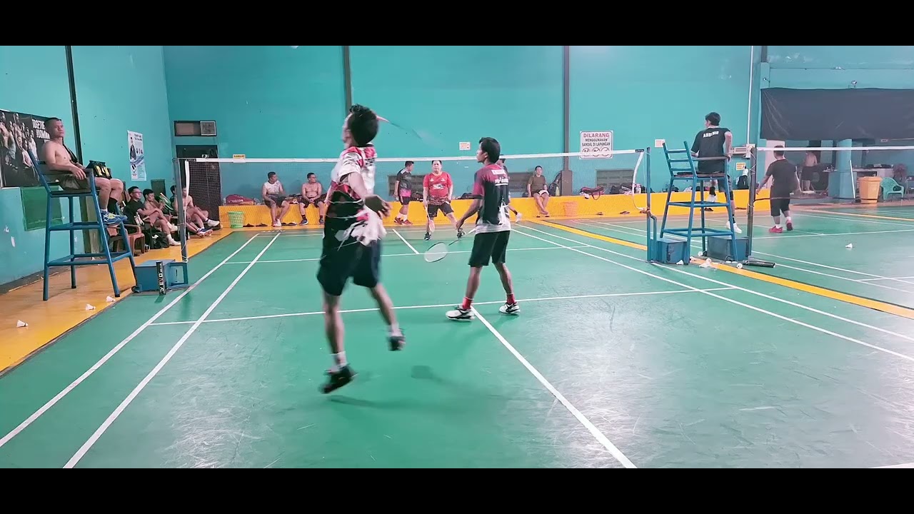 ADU SKIL KK SAM & DONI VS YUDIE & IWAN TELAT PANAS