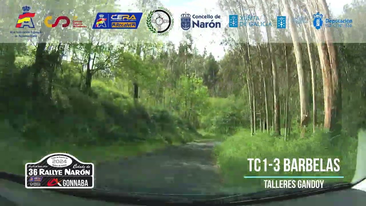 36 RALLYE CIDADE DE NARON - TC 1-3 AS BARBELAS - TALLERES GANDOY