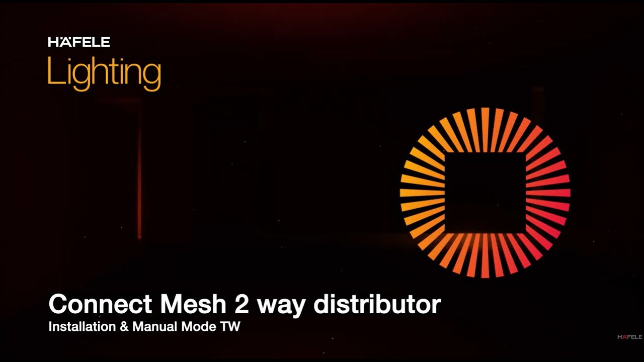 Connect Mesh 2 Way Distributor - Installation & Manual Mode TW