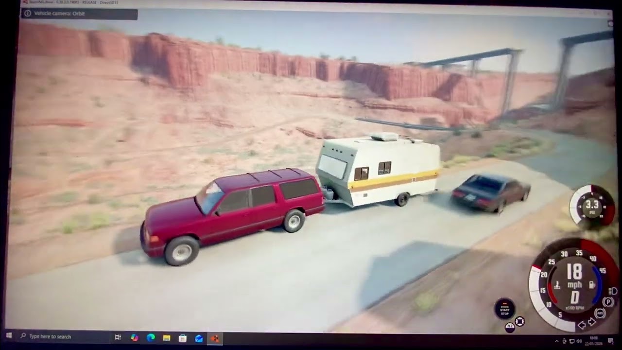 BeamNG: ep 17 s1 gavril roamer & caravan journey at Utah USA 