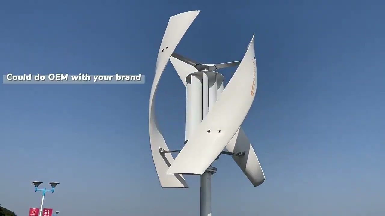 2000w Vertical Axis Wind Turbine 48v Alternative Energy Generator 220v AC Output Household Complete