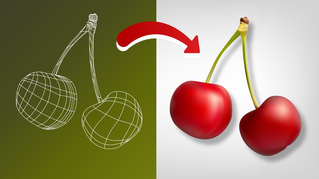 😲 Herramienta MALLA de Degradado Adobe ILLUSTRATOR -Cómo usarla?🤔 TUTORIAL🤗