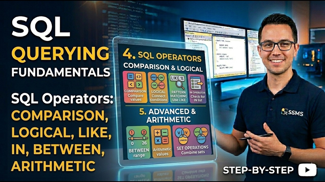 SQL Operators Explained | Comparison, Logical, LIKE, IN, BETWEEN & Arithmetic