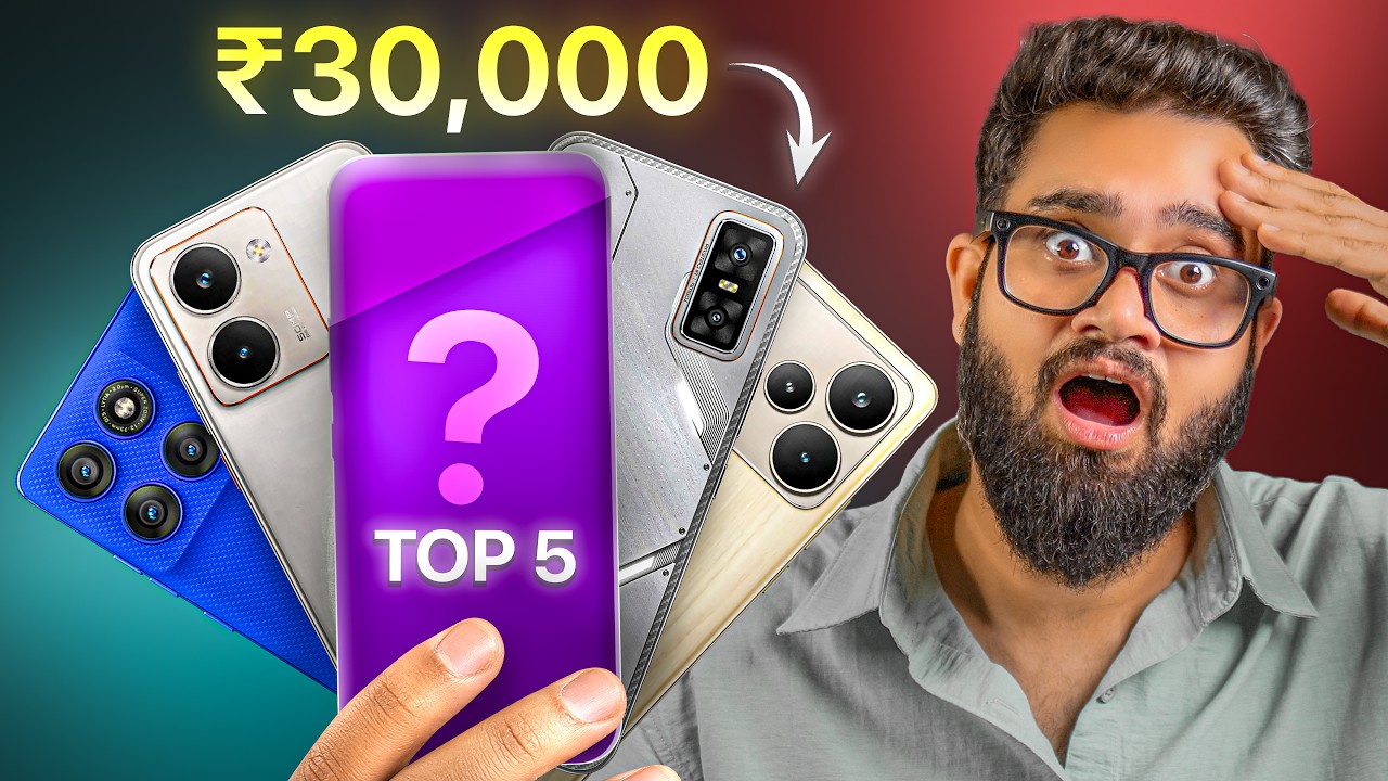 Top 5 Best Mobile Phones Under ₹30000⚡Amazon & Flipkart Sale 2026 | Best Phone Under 30000 😱