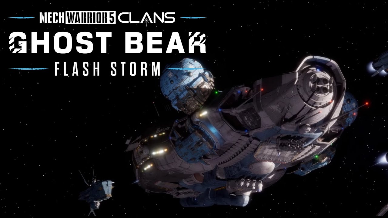MechWarrior 5 Clans Ghost Bear Flash Storm - All Cinematic Cutscenes