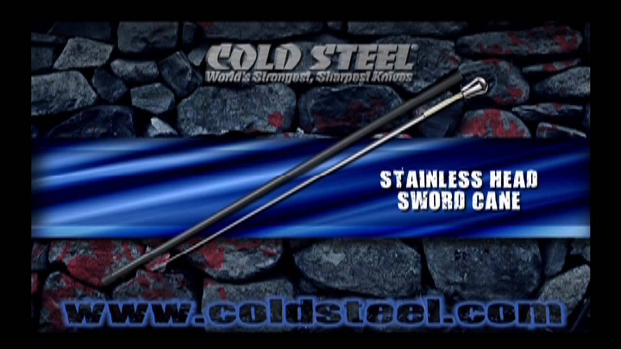 Stainless Head Sword Cane : Cold Steel