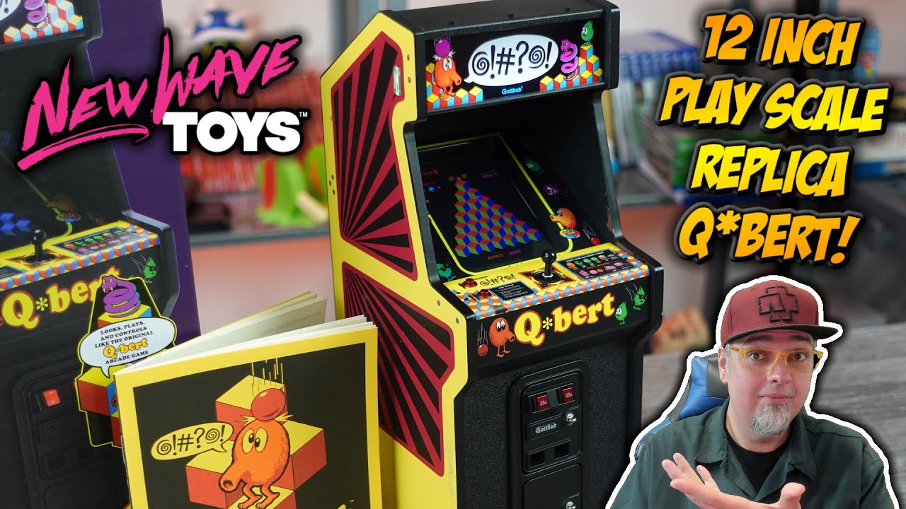 Retro Arcade Machine Replica Q*bert From New Wave Toys Review!