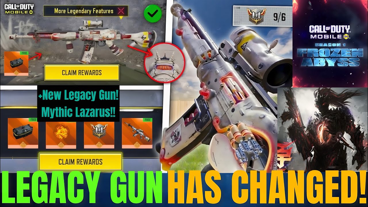 Изменения в оружии Legacy Gun✅Новый мифический персонаж и тизер сезона😱❄️
