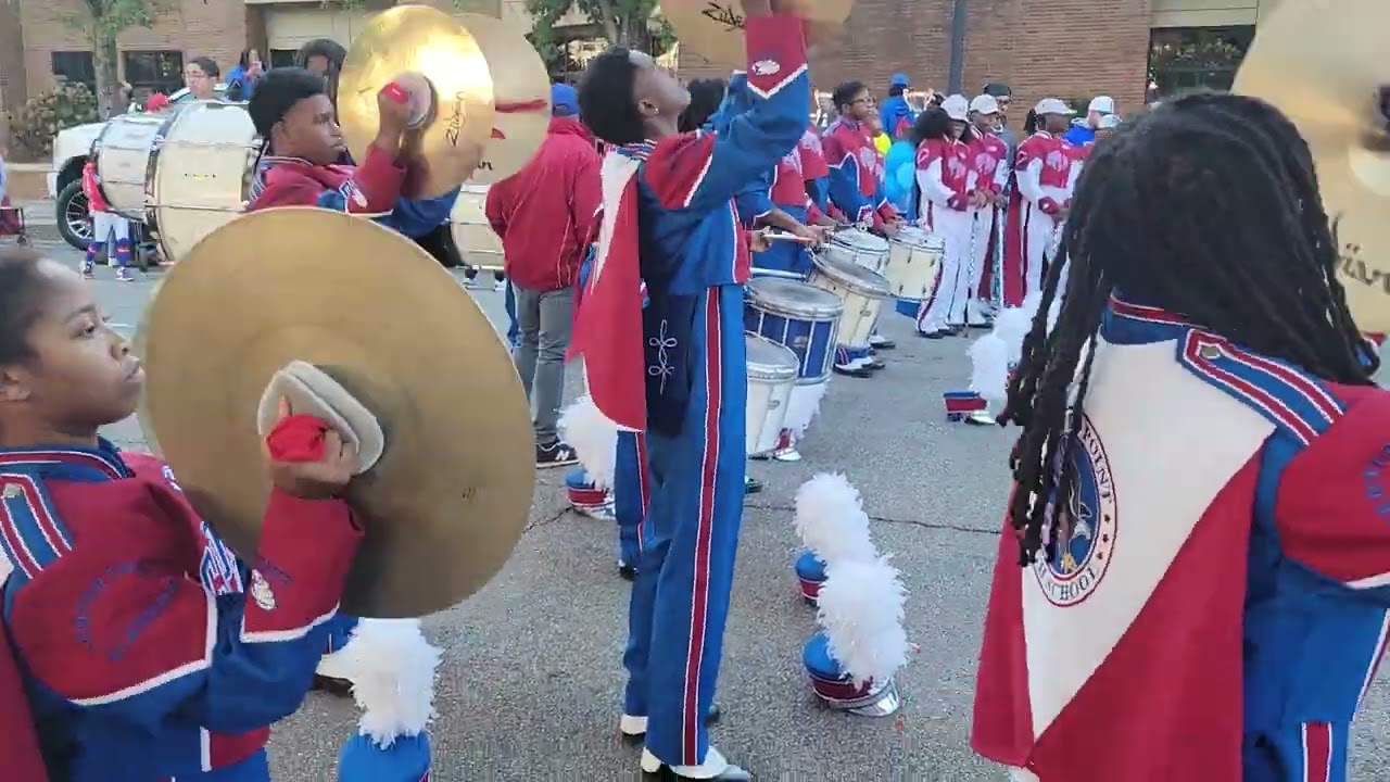 Lee High percussion battle with Center Point & Pleasant Grove at Magic City Classics parade pt.1