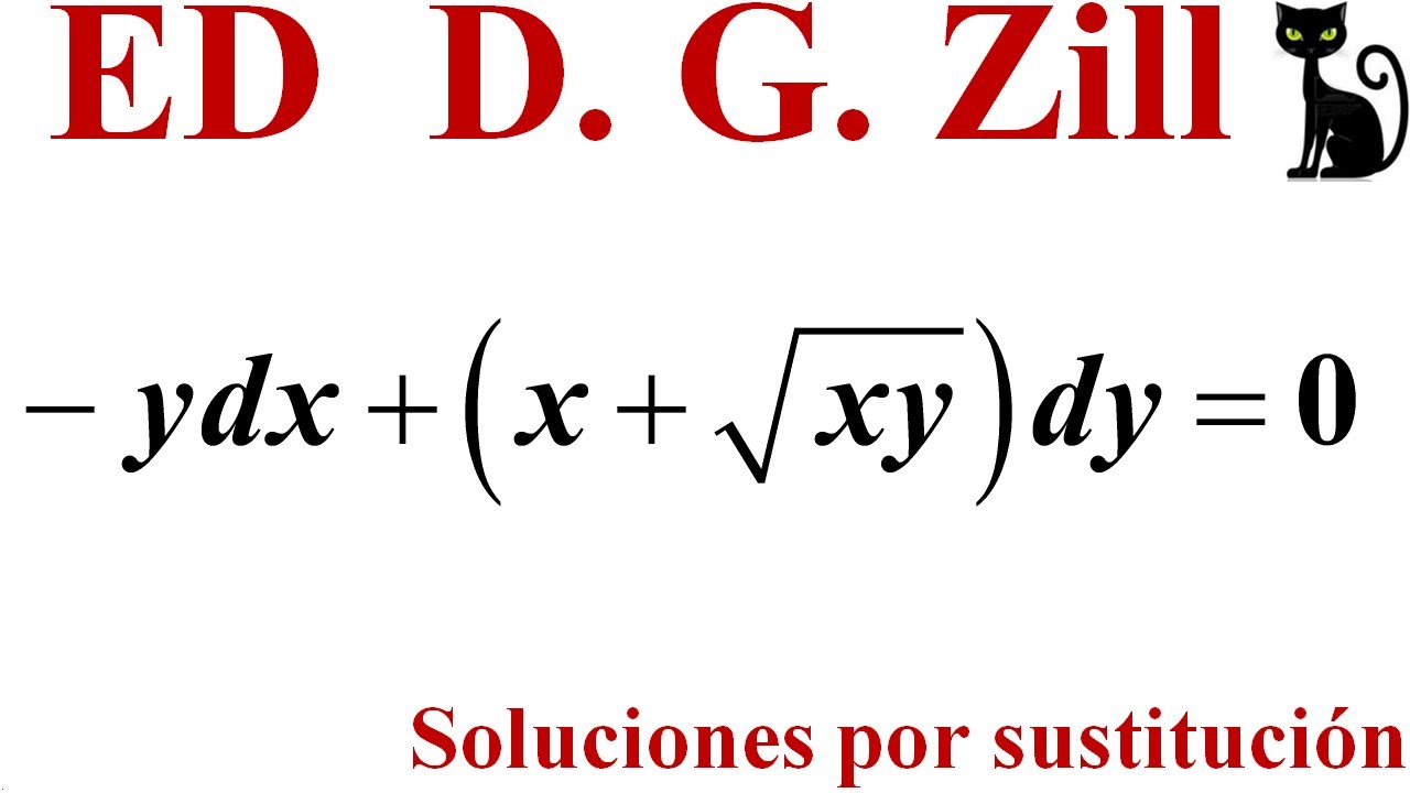 ED homogénea de primer orden. Soluciones por sustitución. Zill 2.5_9 😺👀