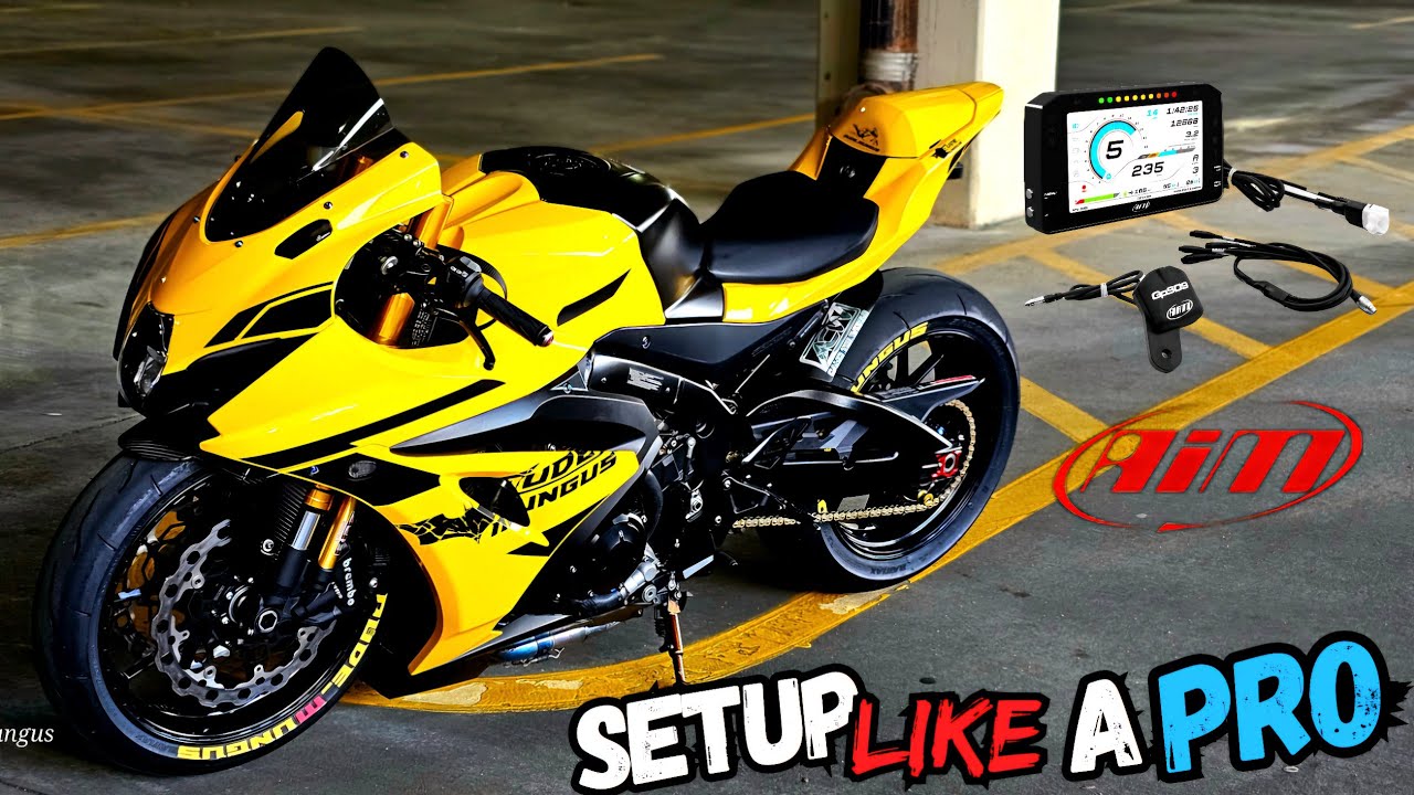 How To: Set up @aimsportsdata MXPS Data Logger | SuzukiGSX-R1000R | The Easy Way | Street Edition
