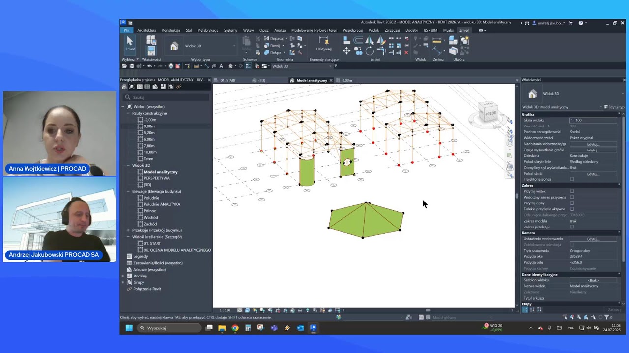 Automatyzacja analityczna vs modelowanie manualne w Autodesk Revit.
