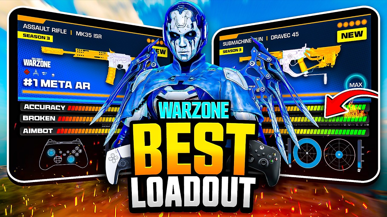 the BEST *BROKEN* META LOADOUT in Warzone after the NEW UPDATE! (Best MK35 ISR Class Setup)