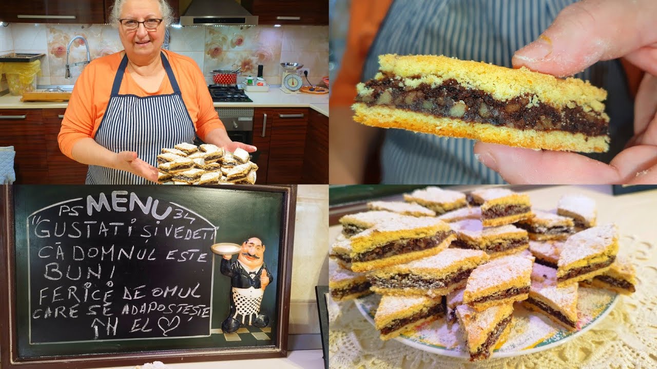 Prăjitură din aluat fraged cu Nucă și Cacao de la Bunica 🇷🇴❤️🤗