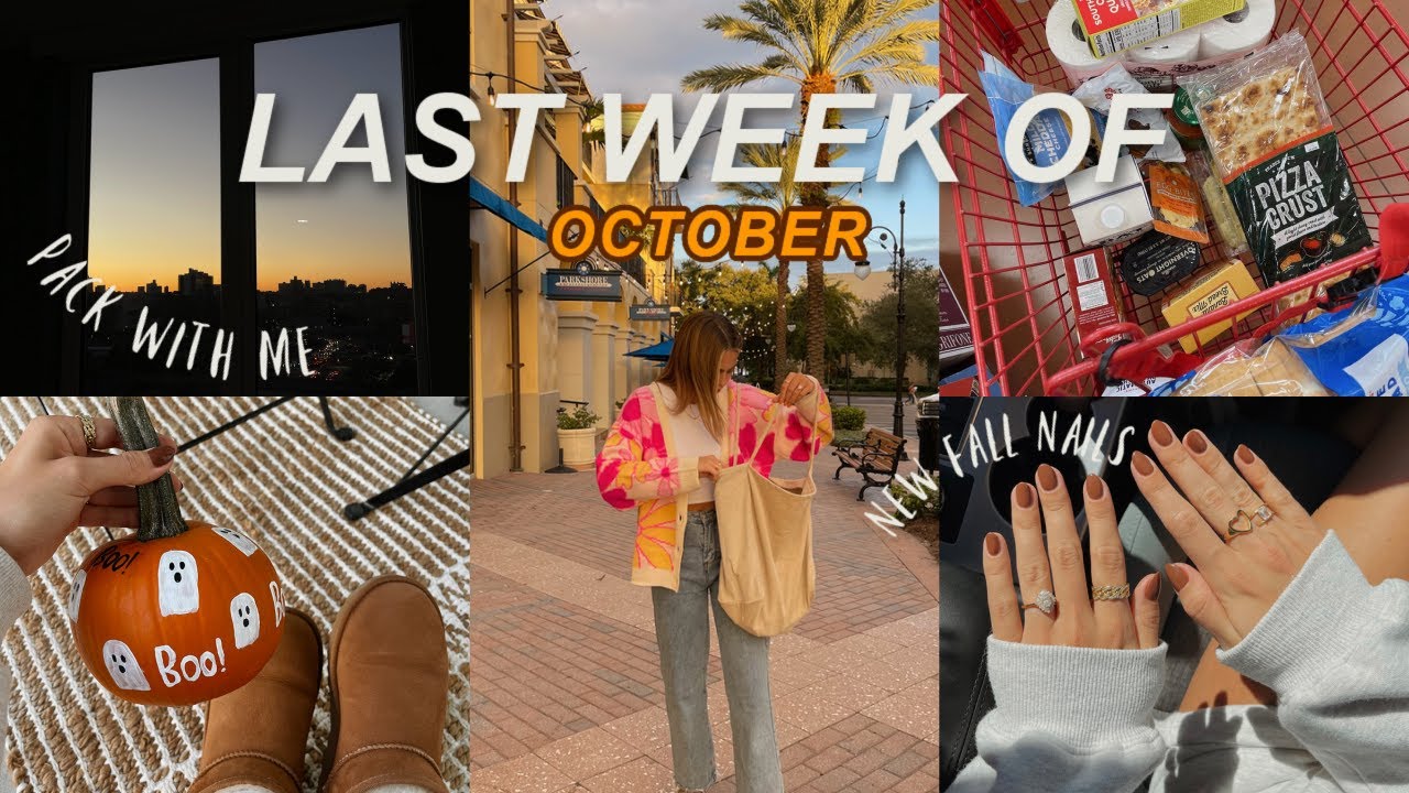 DAYS IN MY LIFE: pack with me for nyc, nail appointment, homemade pizza + fall festivities