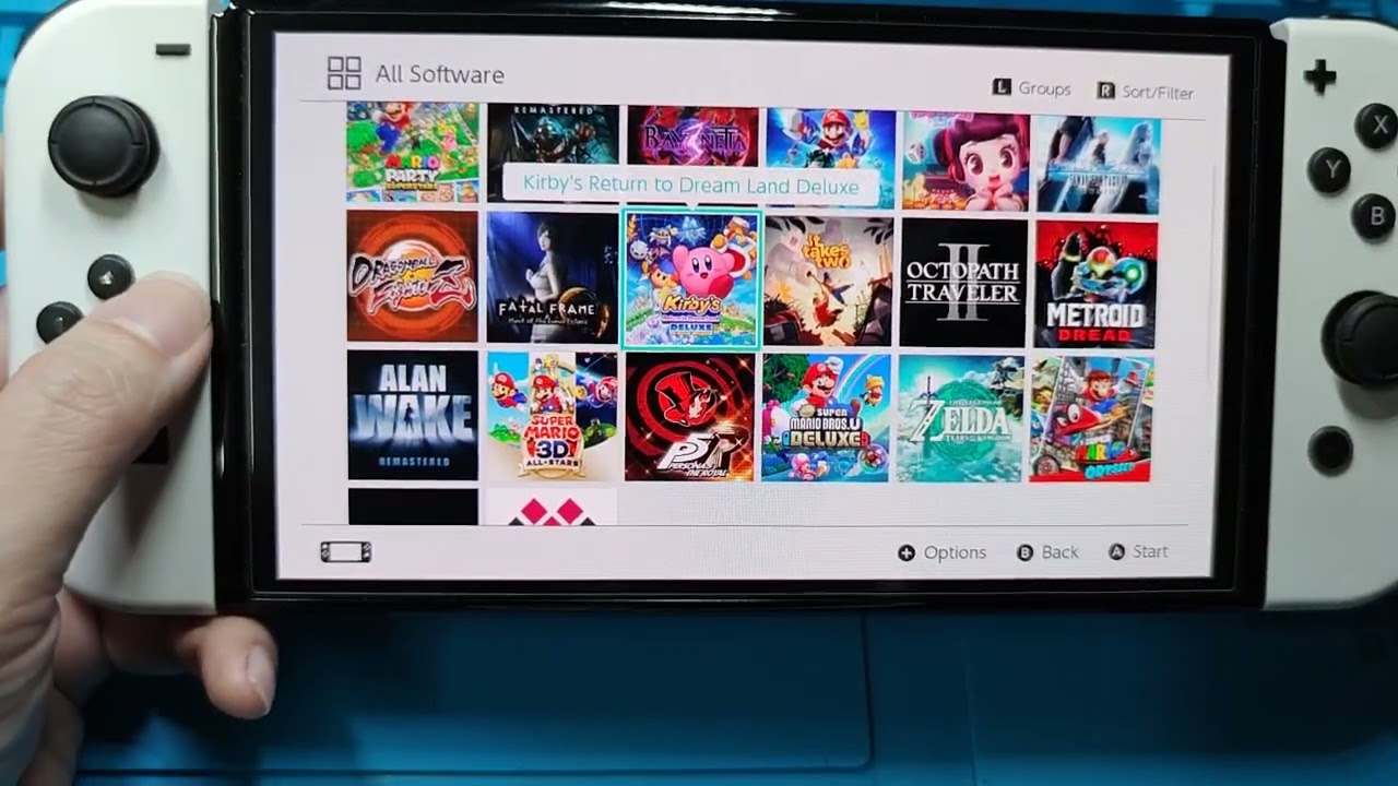 Latest switch oled modded 256gb dualboots enabled.