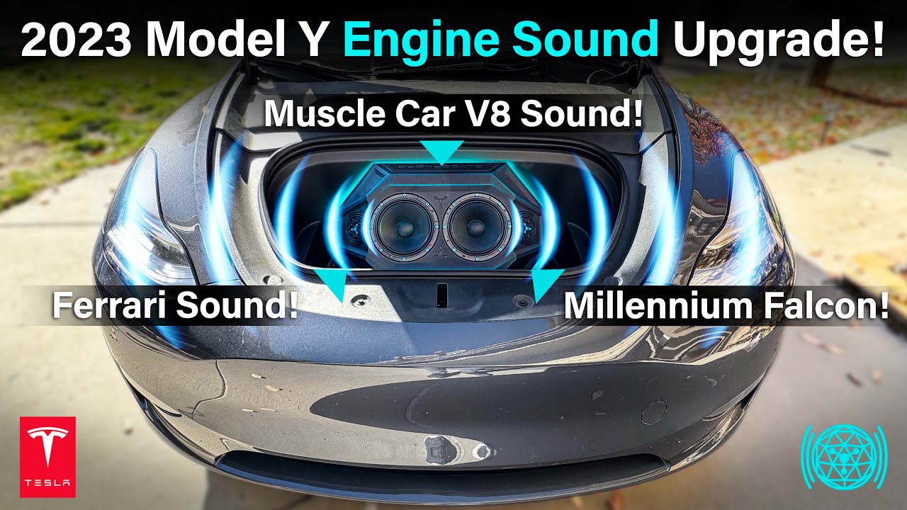 This Glydsphere Speaker turns My 2023 Tesla Model Y into V8 Tesla and Spaceship in seconds! #tesla