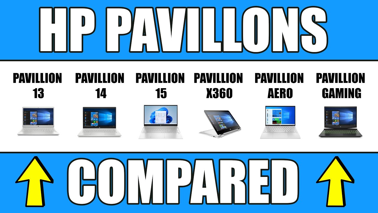 HP Pavilion Laptops Compared 2022 - 13 vs 14 vs 15 vs X360 vs AERO vs GAMING