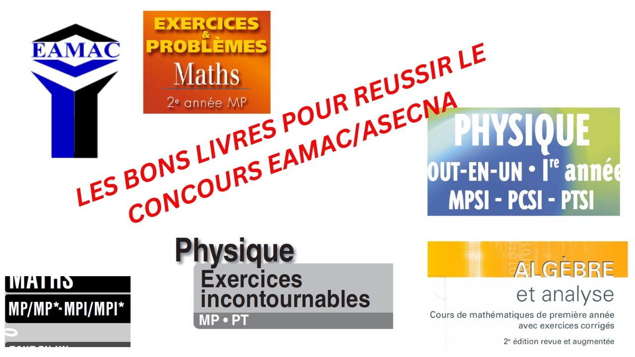 Quelques bons livres pour réussir au concours EAMAC/ASECNA