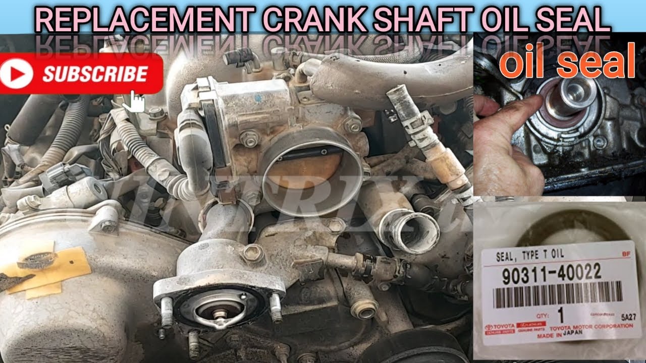 CRANK SHAFT OIL SEAL REPLACEMENT LEXUS SEDAN 👨‍🔧👨‍🔧