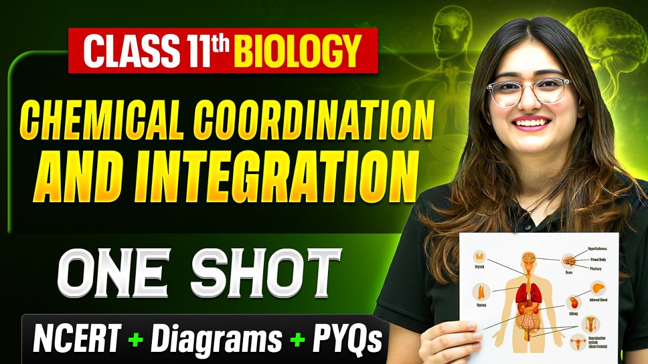 Chemical Coordination And Integration Class 11 One Shot 🔥 | NCERT + Diagrams | By Aarushi Ma'am