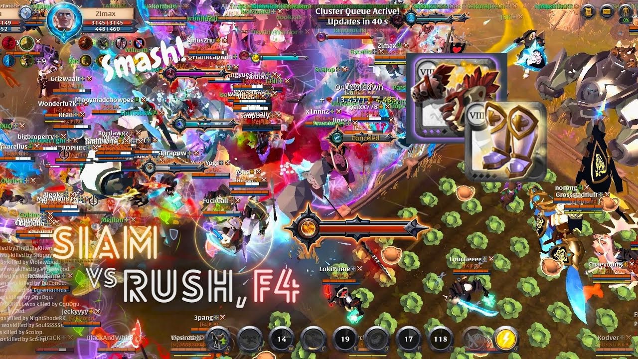 SIAM VS RUSH, F4 (HH Alliances) | WAR DAY1 | Albion Online East