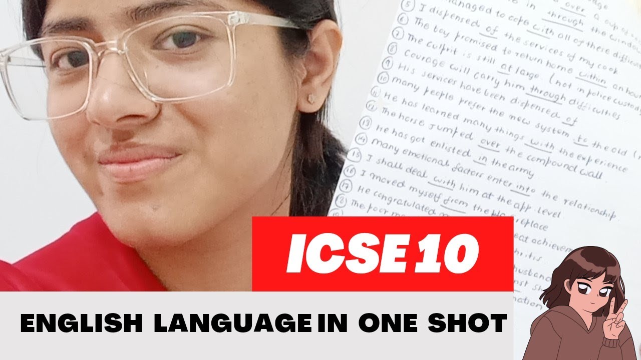 English Language One Shot😱|Class 10th ICSE