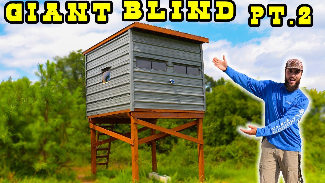 REVEALING ULTIMATE 10 X 10 DEER BLIND | PT. 2