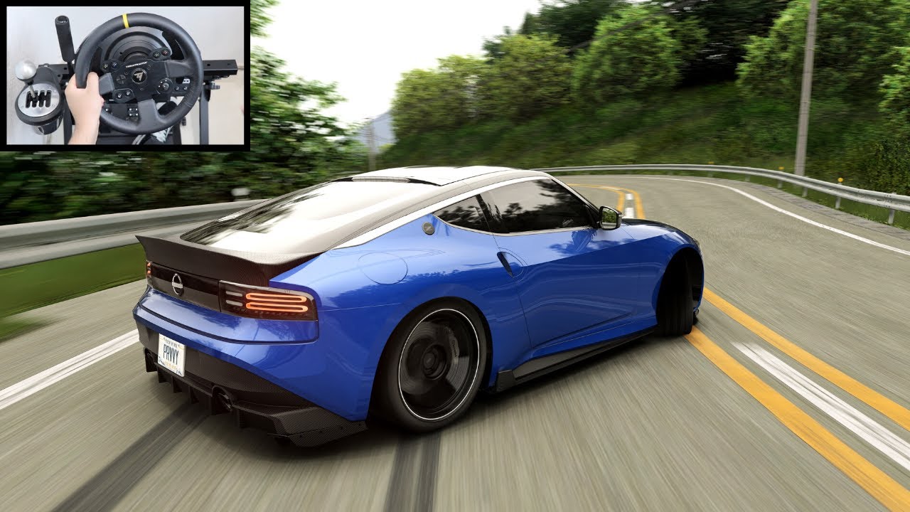 Drifting Nissan 400Z on Nagao Touge - Assetto Corsa (Steering Wheel + Shifter) Gameplay