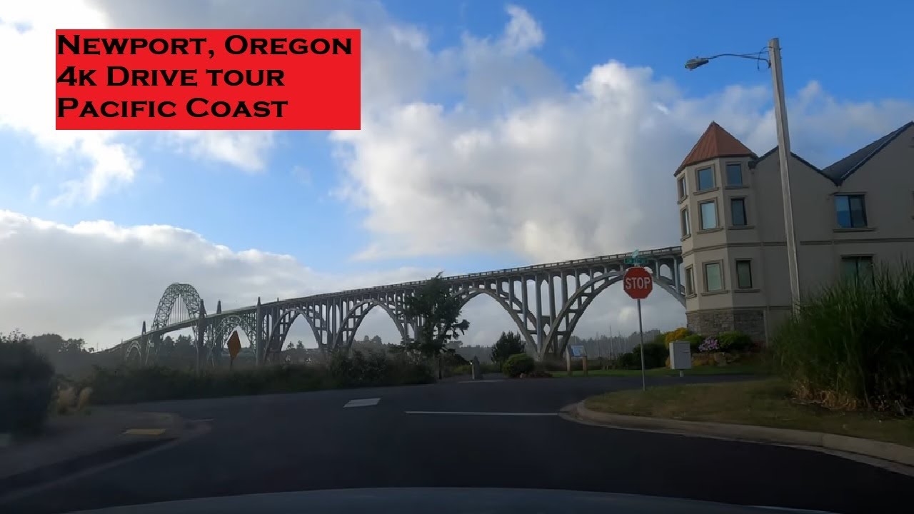 Newport, Oregon | 4k Driving Tours |  City Tour on the Pacific Coast