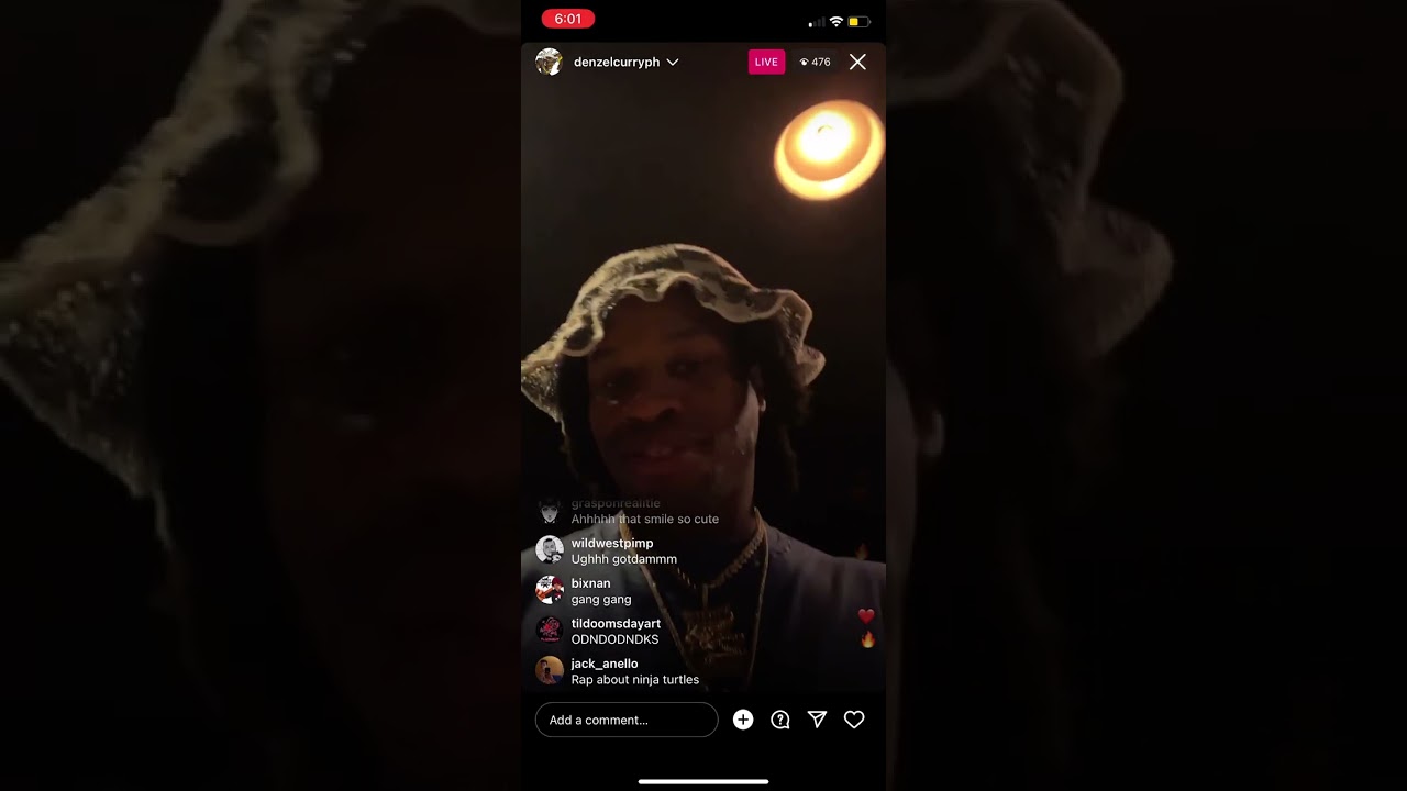 Denzel Curry ig live FREESTYLE 9/2/23