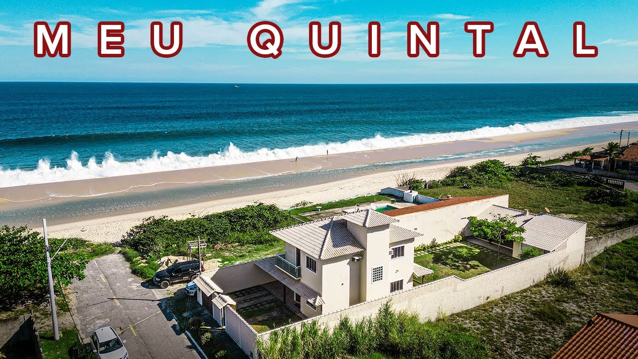 Casa em Frente à praia de Ponta Negra, Maricá.  Linda Vista para o Mar e Lagoa!  480m² de Terreno!