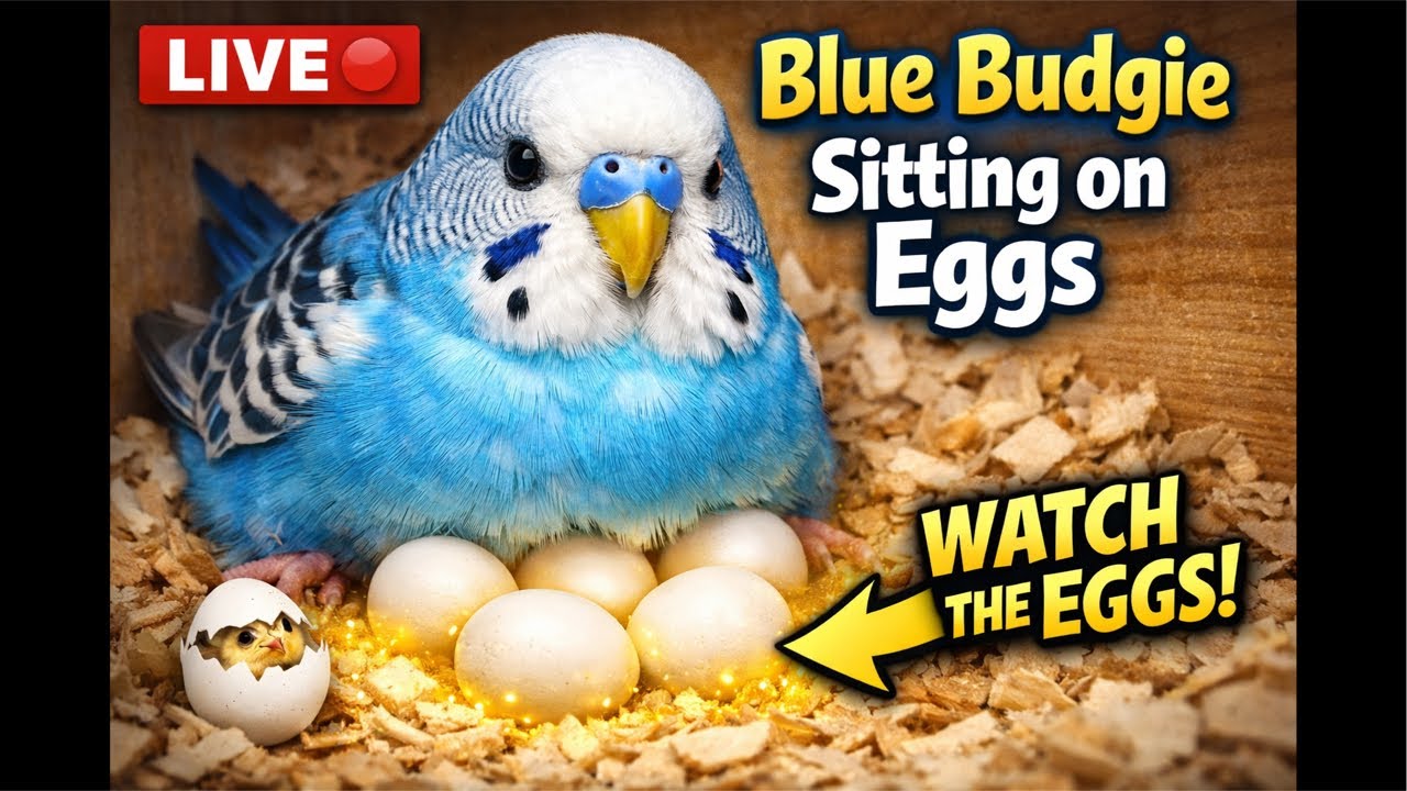LIVE 24/7 Budgie Cam 🐦 | Cute Yellow & White and blur Budgies | Relaxing Bird Sounds#shorts#nature