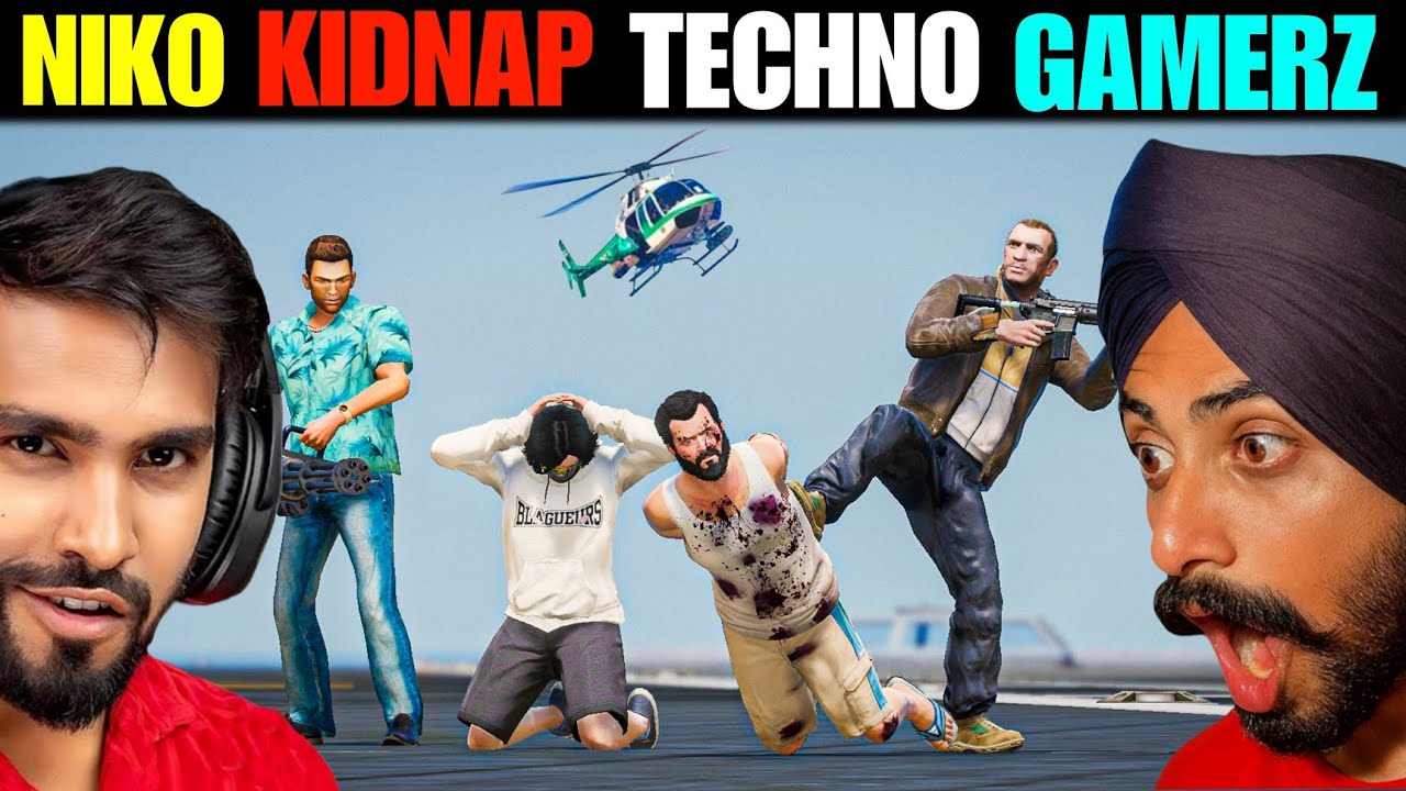 TECHNO GAMERZ KIDNAP BY NIKO BELLIC IN GTA 5 GAMEPLAY | TOMMY VERCETTI 