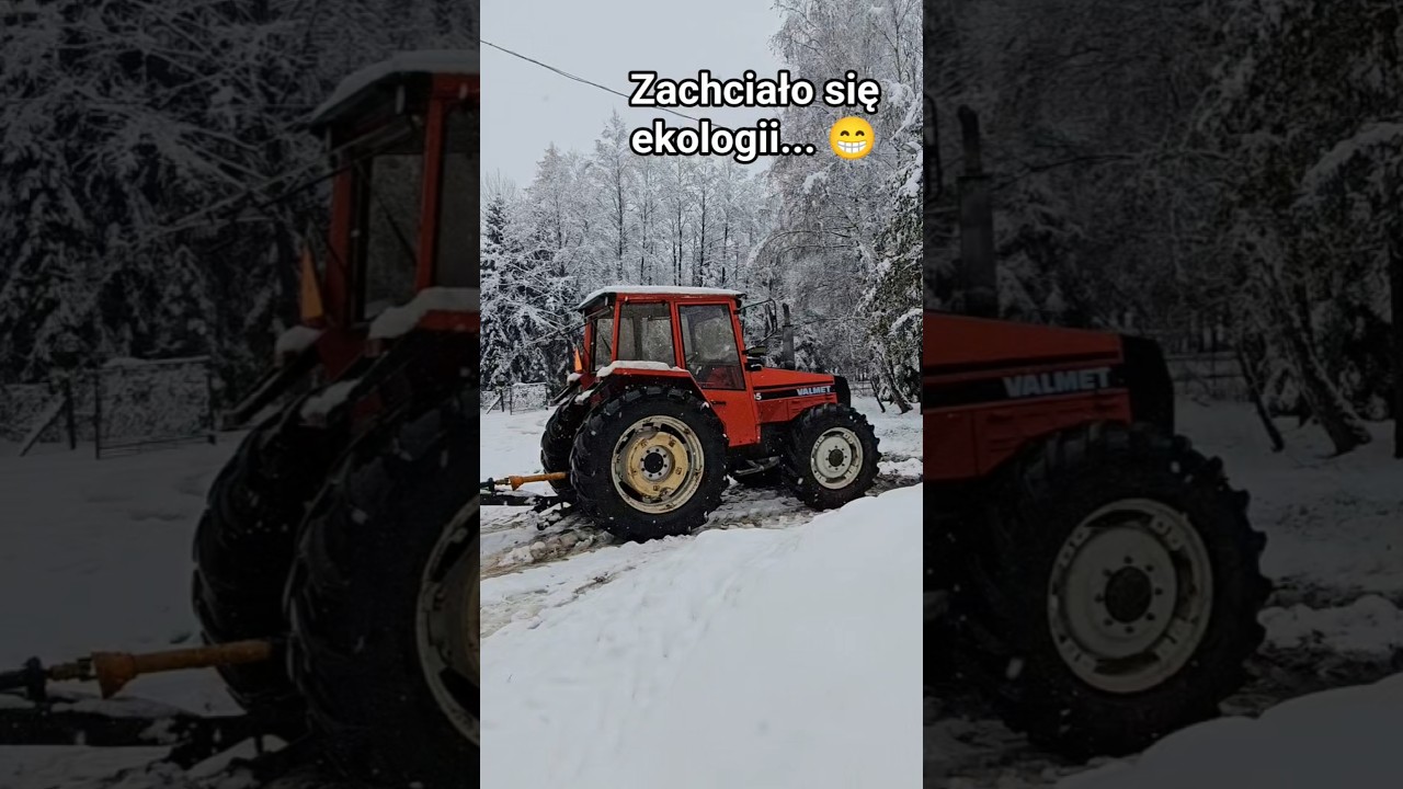 Gdy ekologia wejdzie za mocno...  Valmet 805. listopad 2025r.  #valmet   #zima #grwilusz