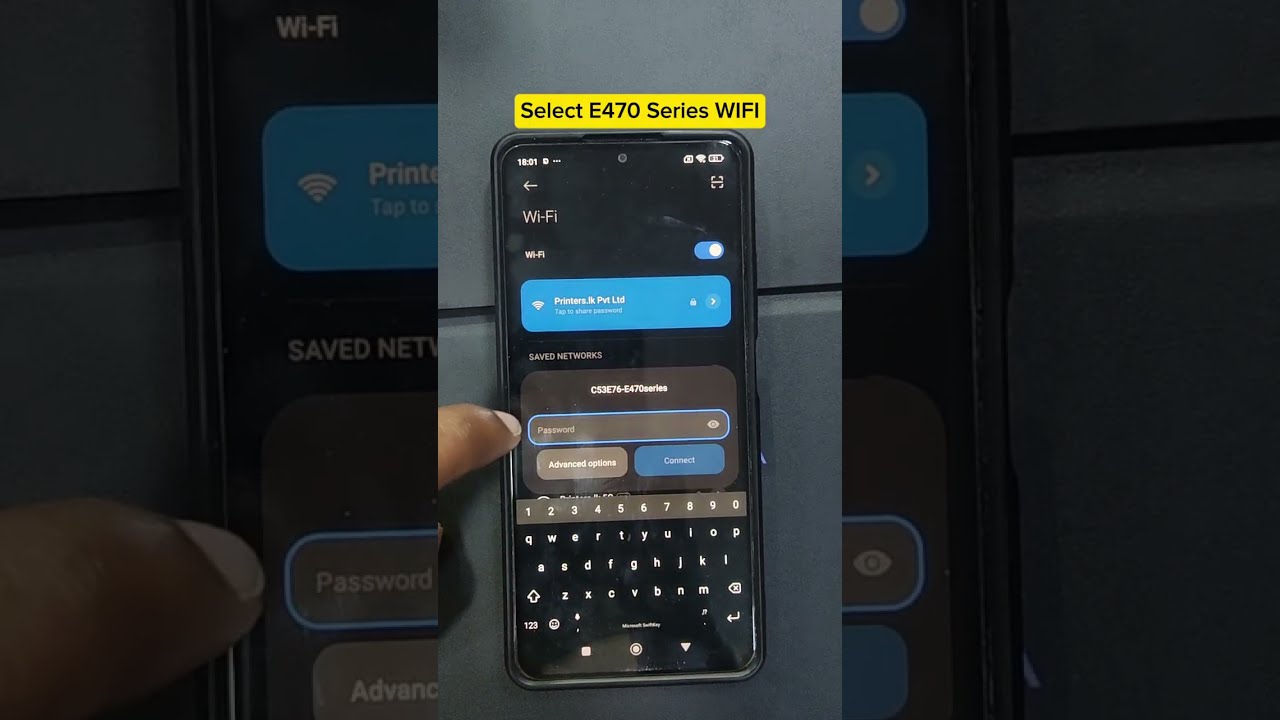 Canon E470 WiFi Direct Connection to your mobile phone